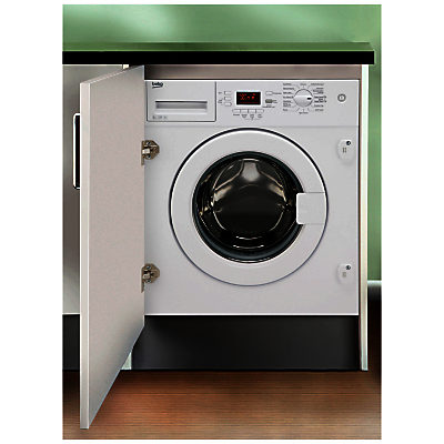 Beko WMI81341 Integrated Washing Machine, 8kg Load, A+ Energy Rating, 1300rpm Spin Beko WMI81341 Integrated Washing Machine, 8kg Load, A+ Energy Rating, 1300rpm Spin